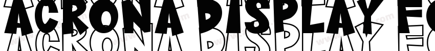 Acrona Display Font字体转换